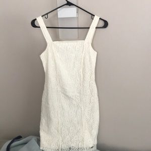 Hollister white lace tight dress